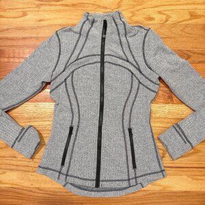 [SOLD on Crosspost] Lululemon Size 8 Grey Herringbone Define Jacket